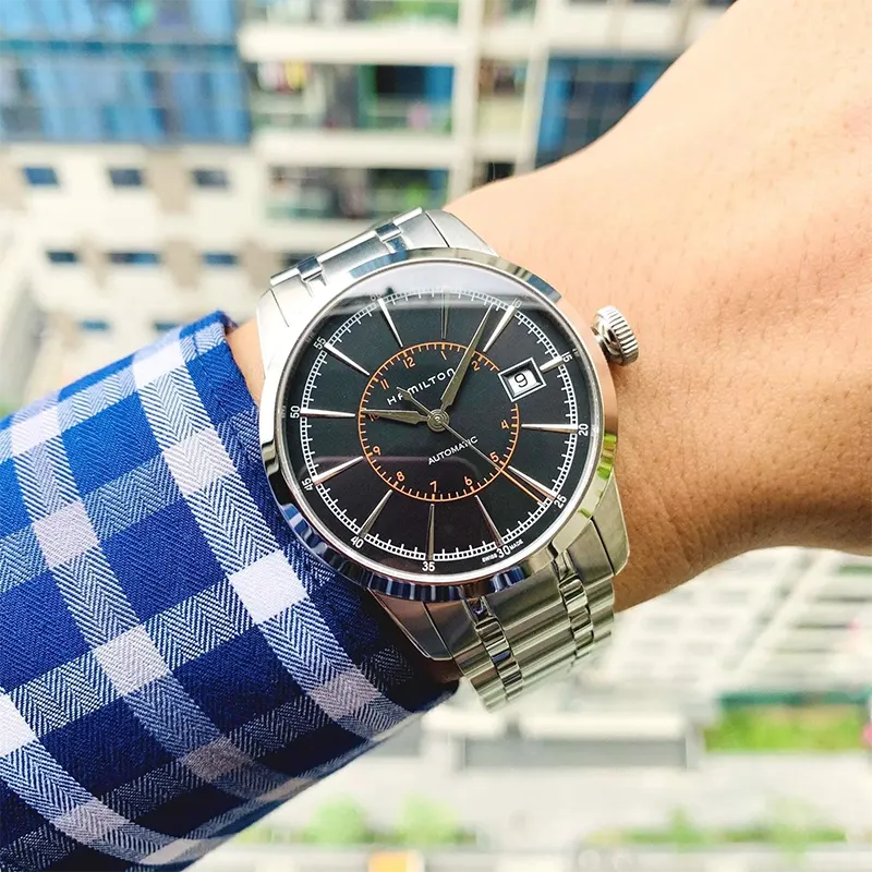 Hamilton American Classic RailRoad Black Dial Men's Watch- H40555131